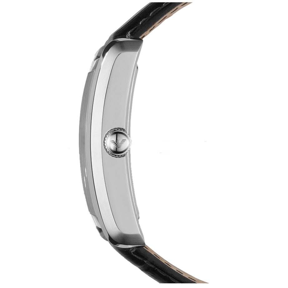 Emporio Armani Classic Analog Black Dial Black Leather Strap Strap Watch For Men - AR1604