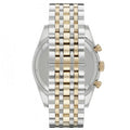 Emporio Armani Tazio Chronograph Blue Dial Gold & Silver Stainless Steel Strap Watch For Men - AR8030