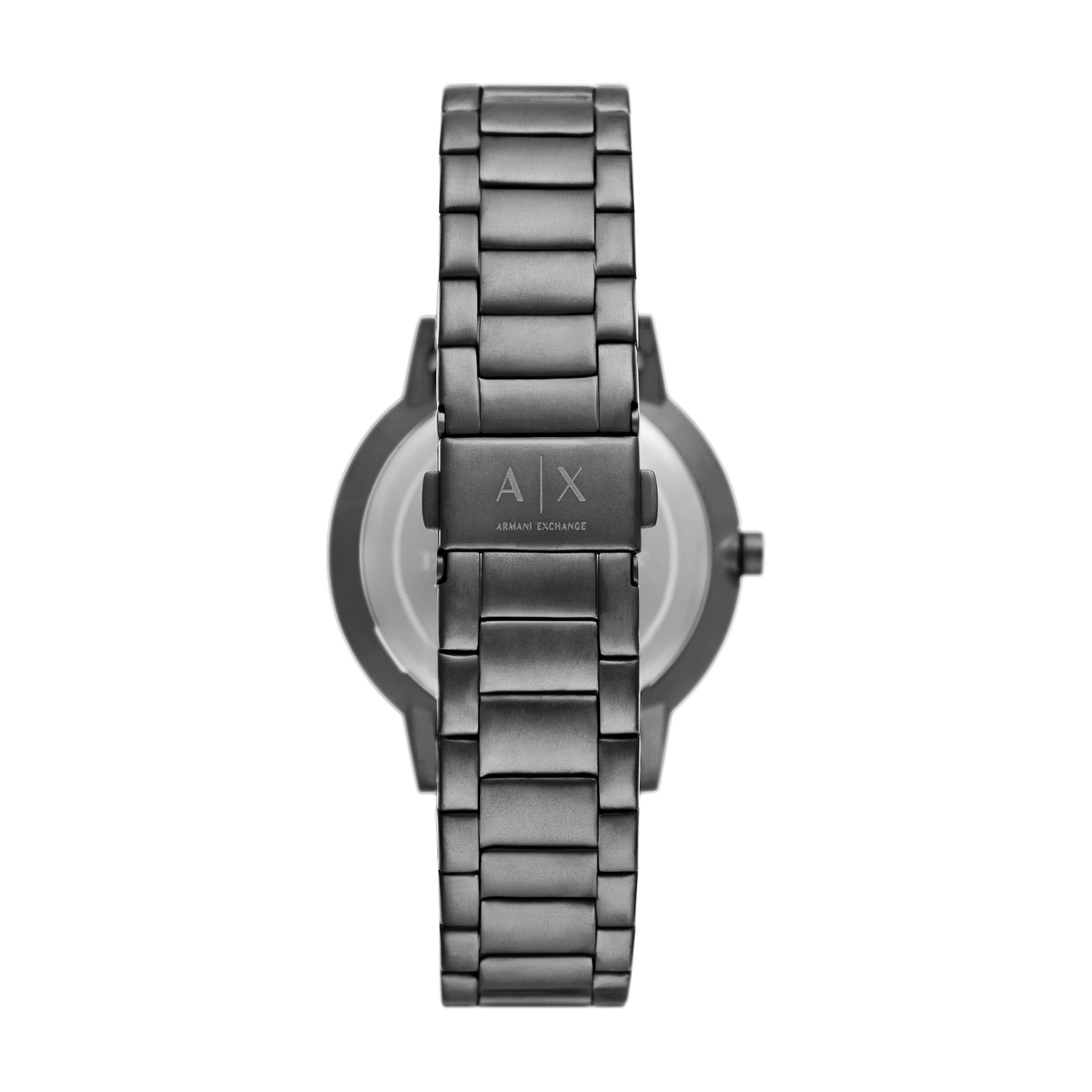 Armani Exchange Cayde Analog Black Dial Black Steel Strap Watch For Men - AX2701