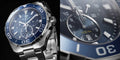Tag Heuer Aquaracer Blue Dial SIlver Steel Strap Watch for Men - CAY111B.BA0927