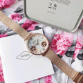 Fossil Jacqueline Three-Hand White Dial Rose Gold Mesh Bracelet Watch for Women - ES4534
