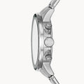 Fossil Bannon Chronograph Green Dial Silver Steel Strap Watch for Men - BQ2492