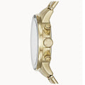 Fossil Dean Chronograph Champagne Dial Gold Steel Strap Watch for Men - FS4867