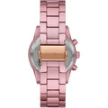 Michael Kors Ritz Chronograph Rose Gold Dial Rose Gold Steel Strap Watch For Women - MK6753