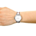 Burberry Classic Stone Silver Dial Horseberry Leather Strap Watch for Women - BU10103