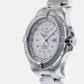 Breitling Colt Automatic Silver Dial Black Leather Mens Watch - A1738811/G791/173A