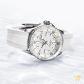Breitling Superocean Automatic 36 White Dial White Rubber Strap Watch for Men - A17377211A1S1