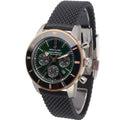 Breitling Superocean Heritage B01 Chronograph 44 Limited Edition Green Dial Black Mesh Bracelet Watch for Women - UB01622A1L1S1