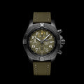 Breitling Avenger Chronograph 45mm Green Dial Green Nylon Strap Watch for Men - V13317101L1X1
