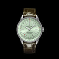Breitling Navitimer Automatic 35 Green Dial Green Leather Strap Watch for Women - A17395361L1P1
