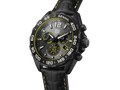 Tag Heuer Formula 1 Chronograph Senna Black Dial Black Leather Strap Watch for Men - CAZ101AJ.FC6487