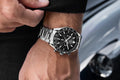 Tag Heuer Carrera Automatic Chronograph Black Dial Silver Steel Strap Watch for Men - CBN2A1B.BA0643