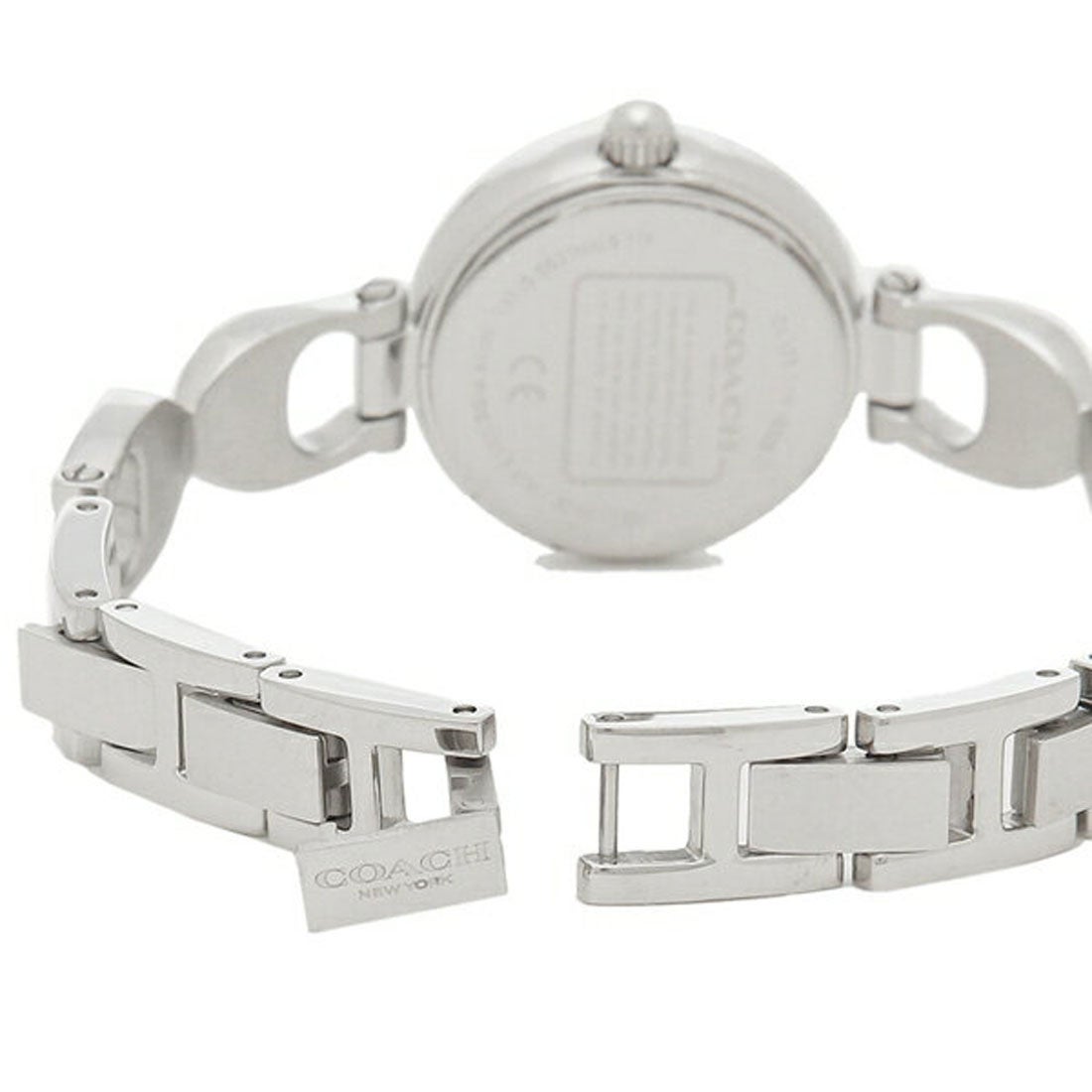 Coach Park Crystals Silver Dial Silver Steel Strap Watch for Women - 14503170