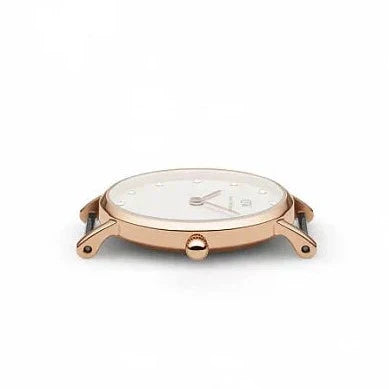 Daniel Wellington Classy Oxford White Dial Two Tone Nylon Strap Watch For Women - DW00100064