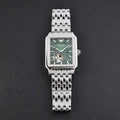 Emporio Armani Meccanico Automatic Green Dial Silver Steel Strap Watch For Men - AR60067