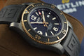 Breitling Superocean Automatic 46mm Black Dial Black Rubber Strap Watch for Men - U17368221B1S1