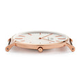 Daniel Wellington Classic York White Dial Brown Leather Strap Watch For Men - DW00100011