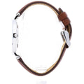 Daniel Wellington St Mawes White Dial Brown Leather Strap Watch For Men - DW00100052