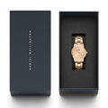 Daniel Wellington Iconic Link Unitone Rose Gold Dial Rose Gold Steel Strap Watch For Women - DW00100401