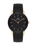 Daniel Wellington Iconic Motion Black Dial Black Rubber Strap Watch For Men - DW00100425
