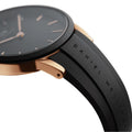 Daniel Wellington Iconic Motion Black Dial Rubber Strap Watch For Women - DW00100426