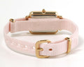 Daniel Wellington Quadro Pressed Mother of Pearl Pink Dial Pink Nylon Strap Watch For Women - DW00100509