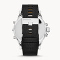 Diesel Mr Daddy Chronograph Black Dial Black Leather Strap Watch For Men - DZ7313