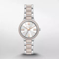 Michael Kors Taryn Quartz White Dial Two Tone Steel Strap Watch For Women - MK4461