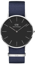 Daniel Wellington Classic Bayswater Black Dial Black NATO Strap Watch For Men - DW00100278