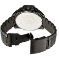 Diesel Mega Chief Chronograph Black Dial Black Steel Strap Watch For Men - DZ4283