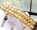 Bulova Multifunction White Dial Gold Steel Strap Watch for Men - 97C105