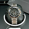 Michael Kors Bayville Chronograph Black Dial Two Tone Steel Strap Watch For Women - MK8872