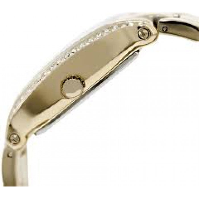 Fossil Wallace Gold Tone Dial Gold Steel Strap Watch for Women - ES3176