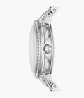 Fossil Virginia Pink Dial Silver Steel Strap Watch for Women - ES3504