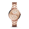 Fossil Jacqueline Rose Gold Dial Rose Gold Steel Strap Watch for Women - ES3665