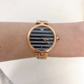 Emporio Armani Arianna Quartz Grey Dial Rose Gold Steel Strap Watch For Women - AR11220