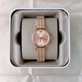 Emporio Armani Gianni T Bar Quartz Rose Gold Dial Rose Gold Steel Strap Watch For Women - AR11342