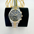 Emporio Armani Paolo Chronograph Grey Dial Two Tone Steel Strap Watch For Men - AR11527