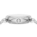 Emporio Armani Gianni T-Bar Automatic Silver Dial Silver Steel Strap Watch For Women - AR60022