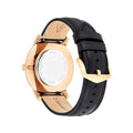 Fossil The Minimalist Black Dial Black Leather Strap Watch for Men - FS5376