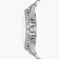 Fossil Bowman Chronograph Blue Dial Silver Steel Strap Watch for Men - FS5604