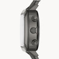 Fossil Retro Analog-Digital Black Dial Grey Steel Strap Watch for Men - FS5892