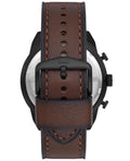 Fossil Bronson Chronograph Brown Dial Brown Leather Strap Watch for Men - FS5875