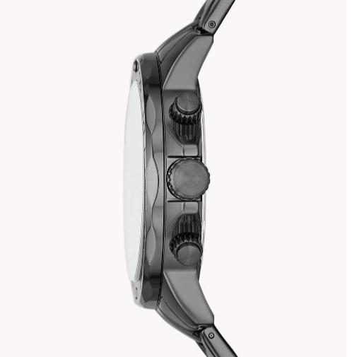 Fossil Bannon Multifunction Chronograph Green Dial Grey Steel Strap Watch for Men - BQ2504
