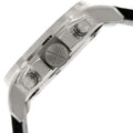 Fossil Modern Machine Chronograph Black Dial Black Leather Strap Watch for Men - FS4928