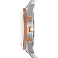 Fossil Perfect Boyfriend Mother of Pearl Dial Two Tone Steel Strap Watch for Women - ES4135