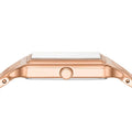Fossil Raquel Three Hand Date White Dial Rose Gold Steel Strap Watch For Women - ES5271