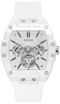 Guess Phoenix Multifunction White Dial White Rubber Strap Watch for Men - GW0203G2