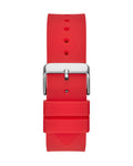 Guess Phoenix Multifunction Black Dial Red Rubber Strap Watch for Men - GW0203G4