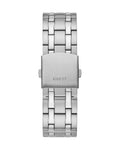 Guess Continental Black Dial Silver Steel Strap Watch for Men - GW0260G1